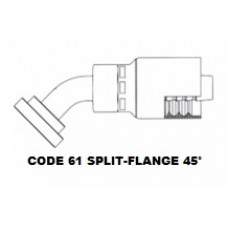 3/4" X 3/4" Code 61 45° Split Flange 